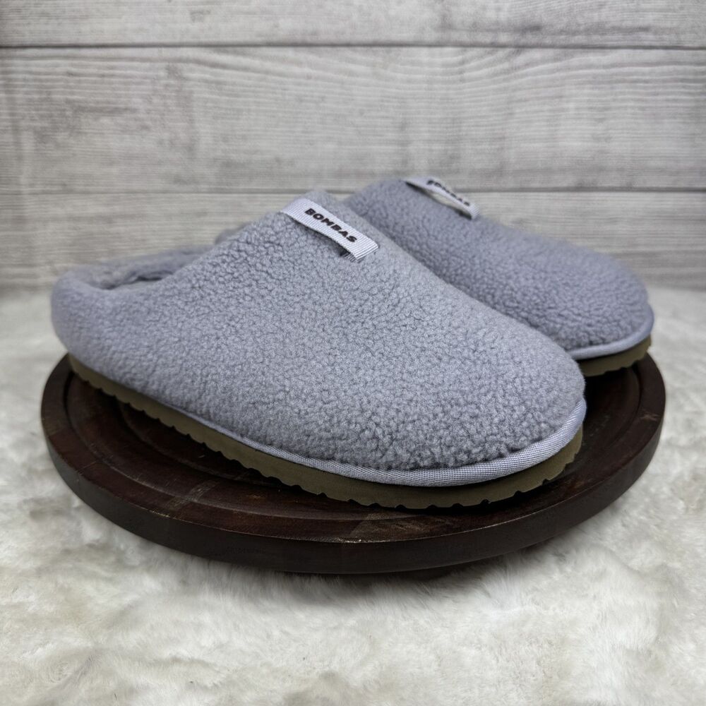 Bombas Women's Plush Sunday Slipper Lavender Comfort Slides Size 8